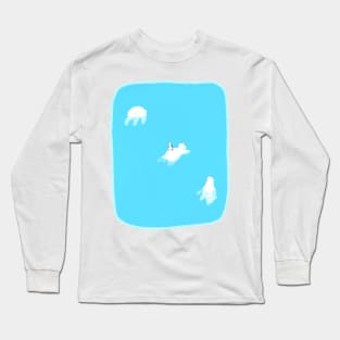 Water Pool Bear Artic Cold Penguin Long Sleeve T-Shirt